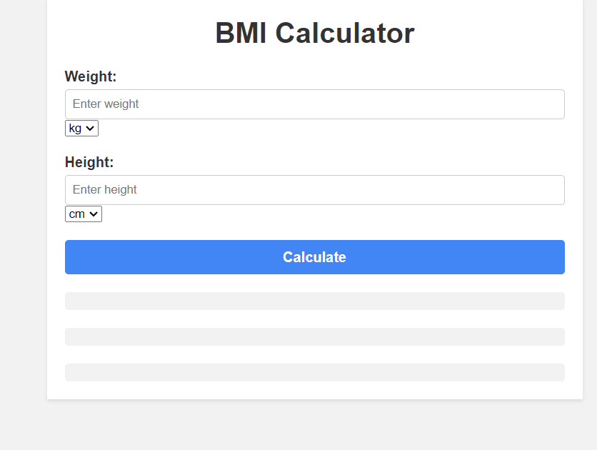 BMI Calculator